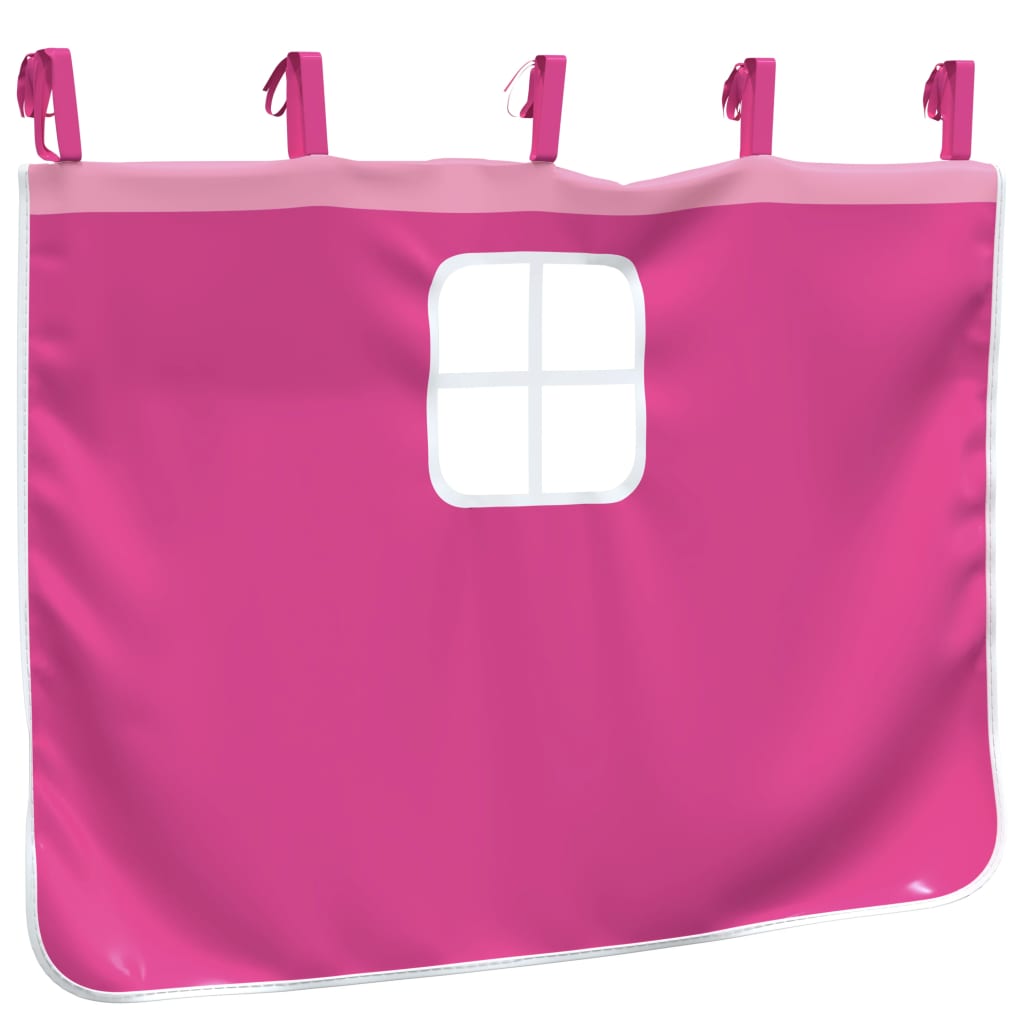 Vorhänge für Hochbett Weiß und Schwarz Polyester