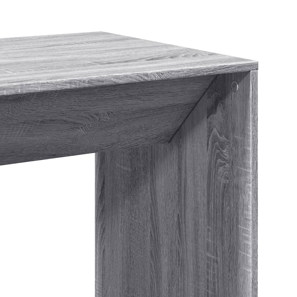 Bartisch Schwarz Eichen-Optik 102 x 50 x 103,5 cm Holzwerkstoff