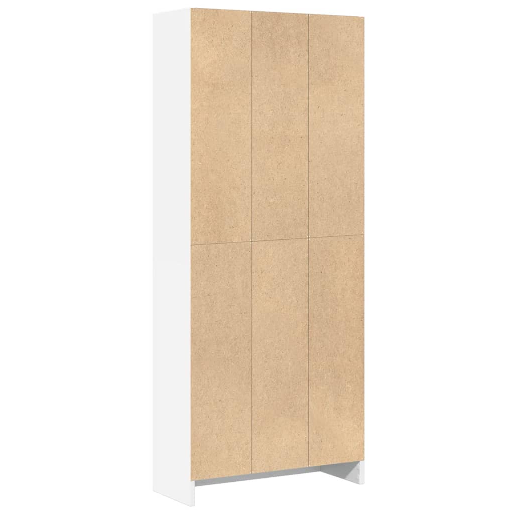 Bücherregal Weiß 40x24x75 cm Holzwerkstoff
