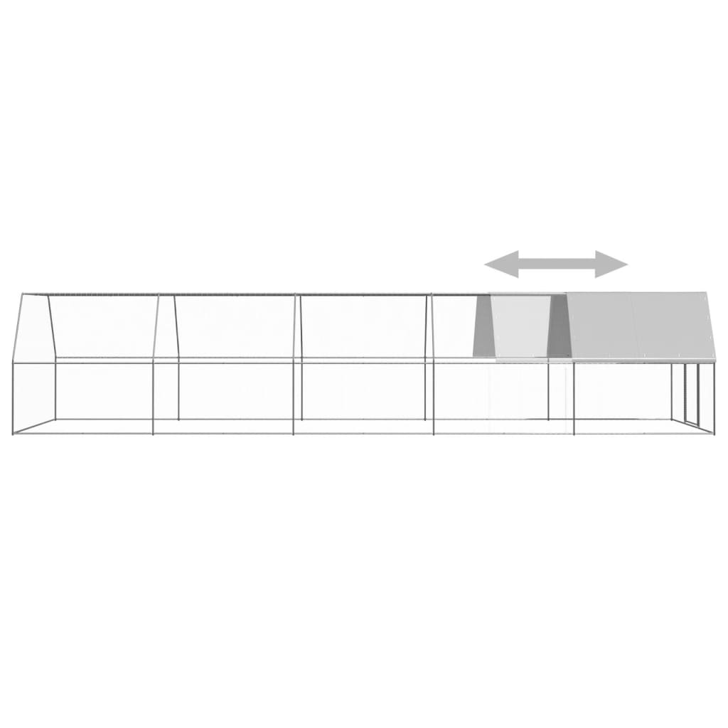 Outdoor-Hühnerkäfig 2x2x2 m Verzinkter Stahl