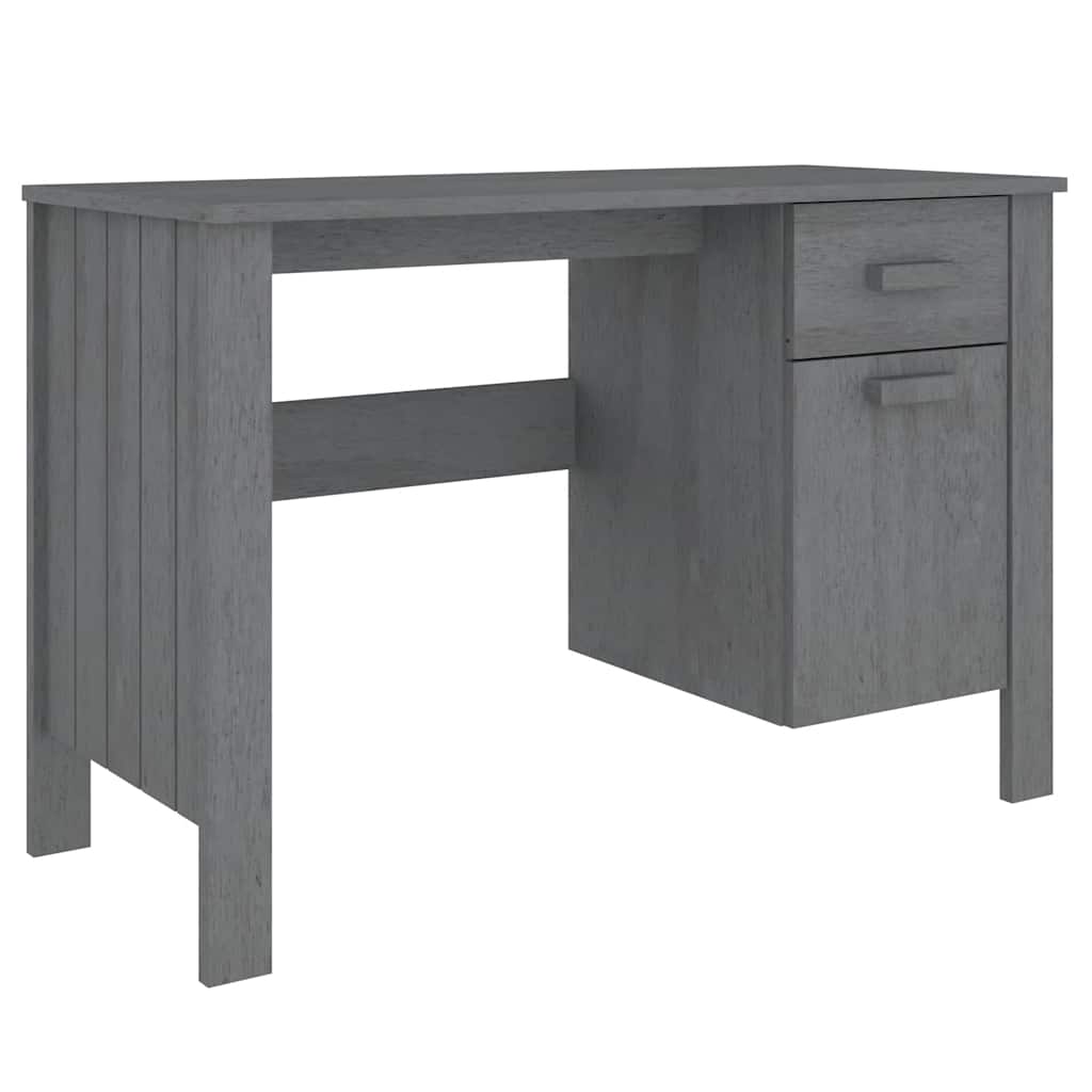 Schreibtisch HAMAR Honigbraun 113x50x75 cm Massivholz Kiefer