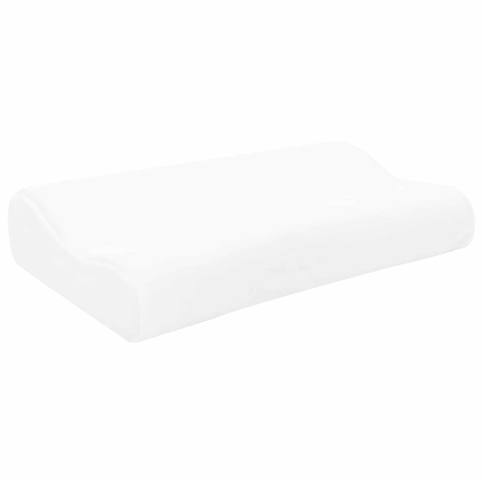 Schlafkissen Uni Weiß 60 x 37 x 12,5 cm Viscoschaum