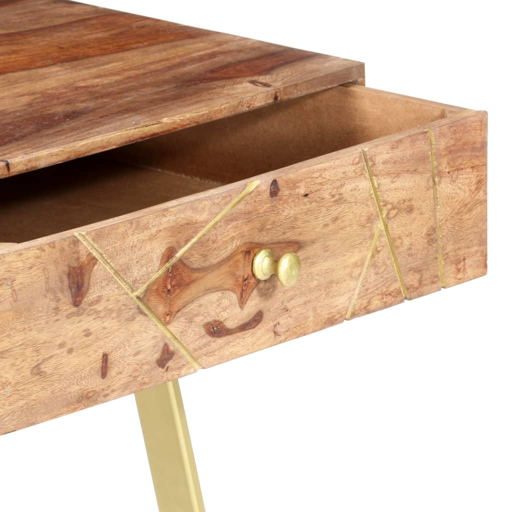 Schreibtisch mit Schubladen 100x55x75 cm Massivholz Mango