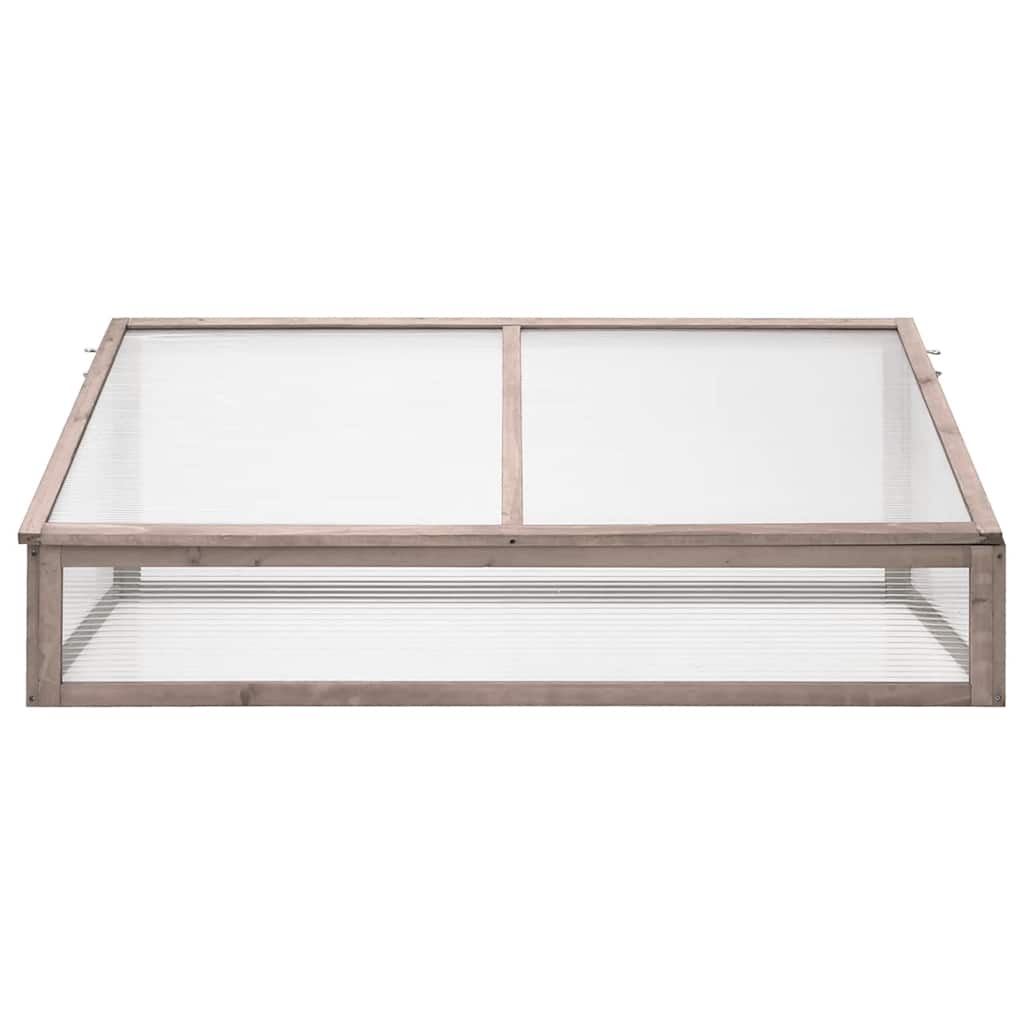 Gewächshaus Grau 110x56x39 cm Tannenholz