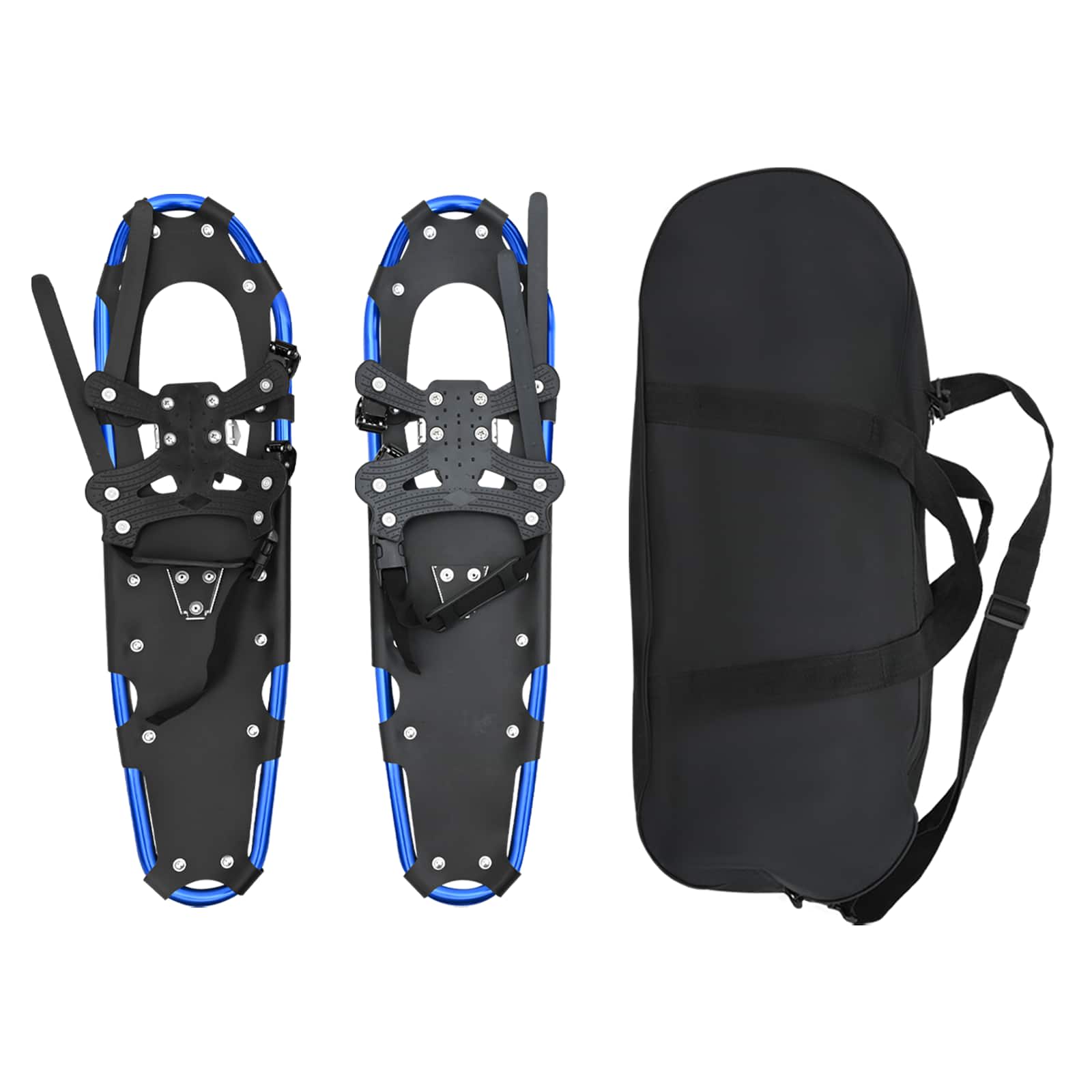 3 in 1 Schneeschuhe Silber und Schwarz 53,5 x 21 cm