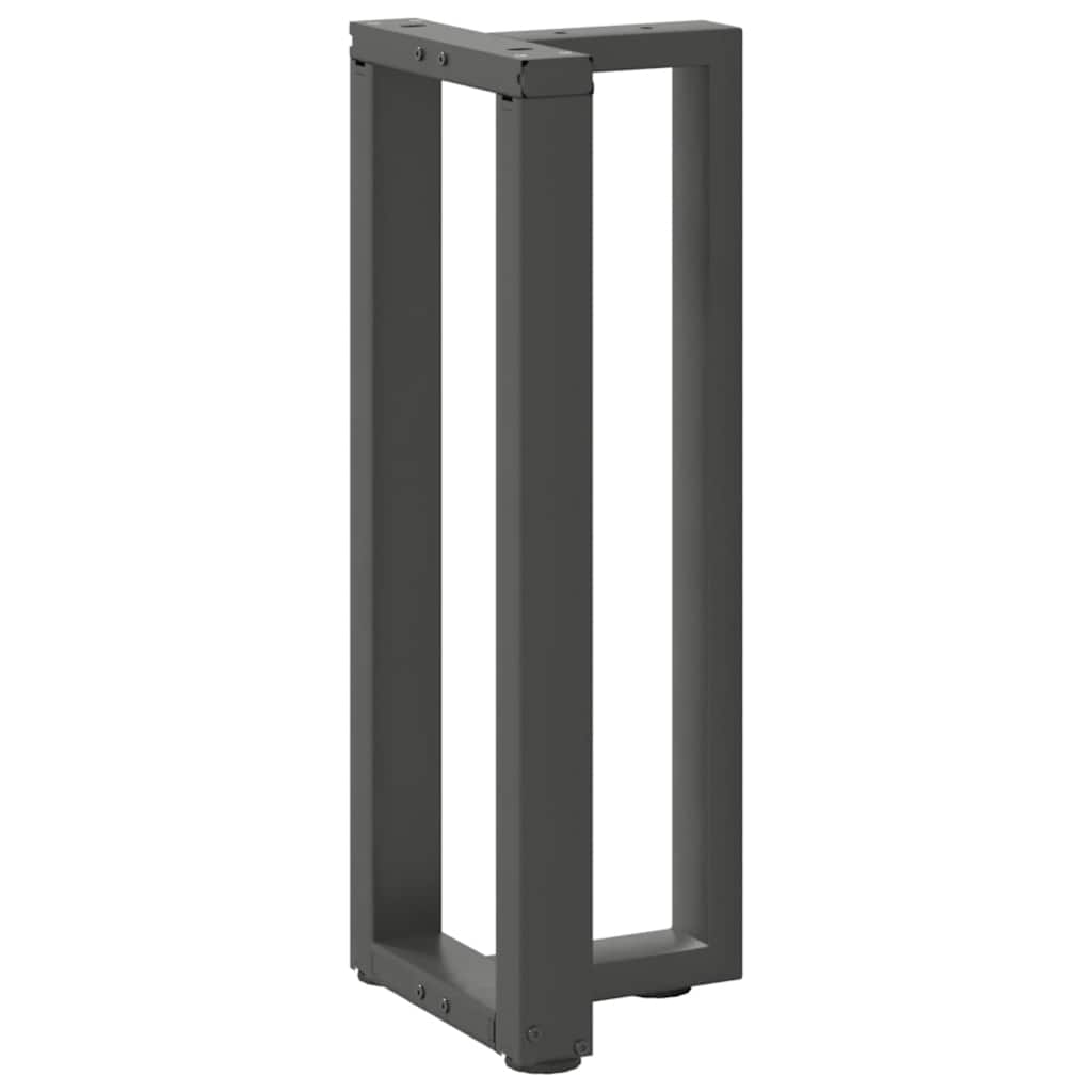 Couchtischbeine T-Form 2 Stk. Schwarz 30x25x(30-31) cm Stahl