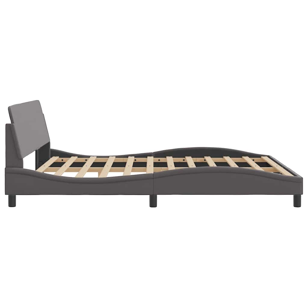 Bettgestell "Dover" Schwarz 80x200 cm Kunstleder