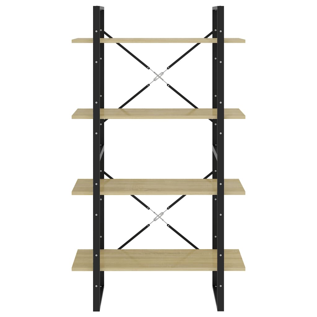 Bücherregal 2 Fächer Weiß 80x30x70 cm Holzwerkstoff