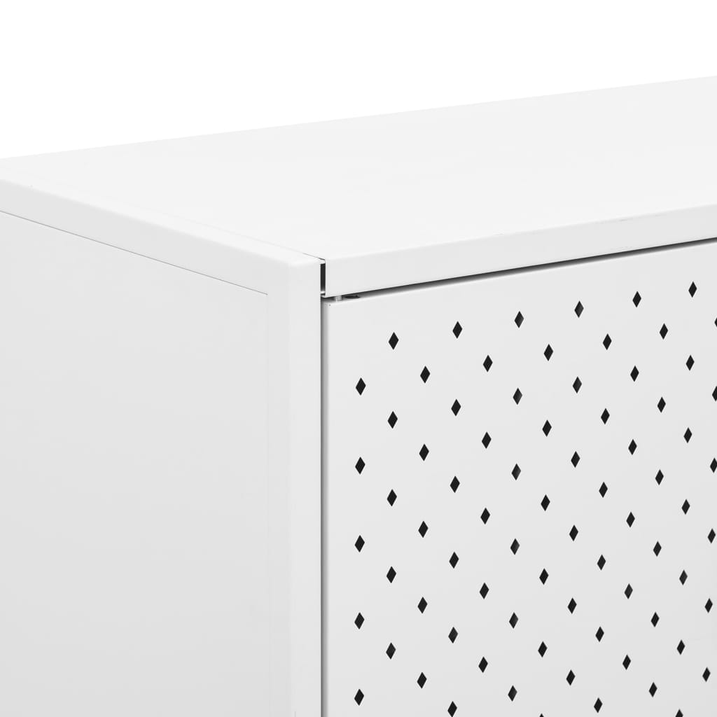 Highboard Schwarz 80x35x135 cm Stahl