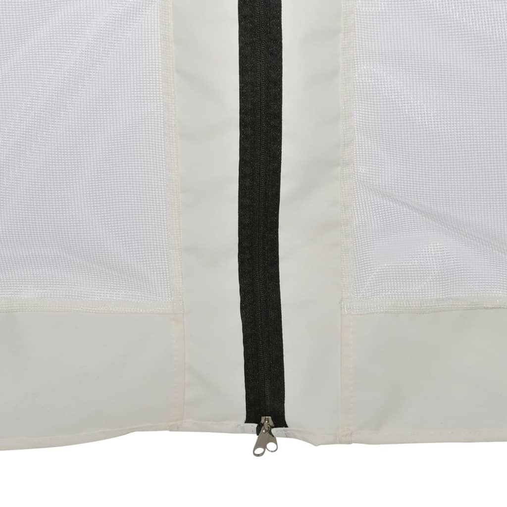 Hexagonal Pop-Up Zelt mit 6 Seitenwänden Dunkelblau 3,6x3,1 m