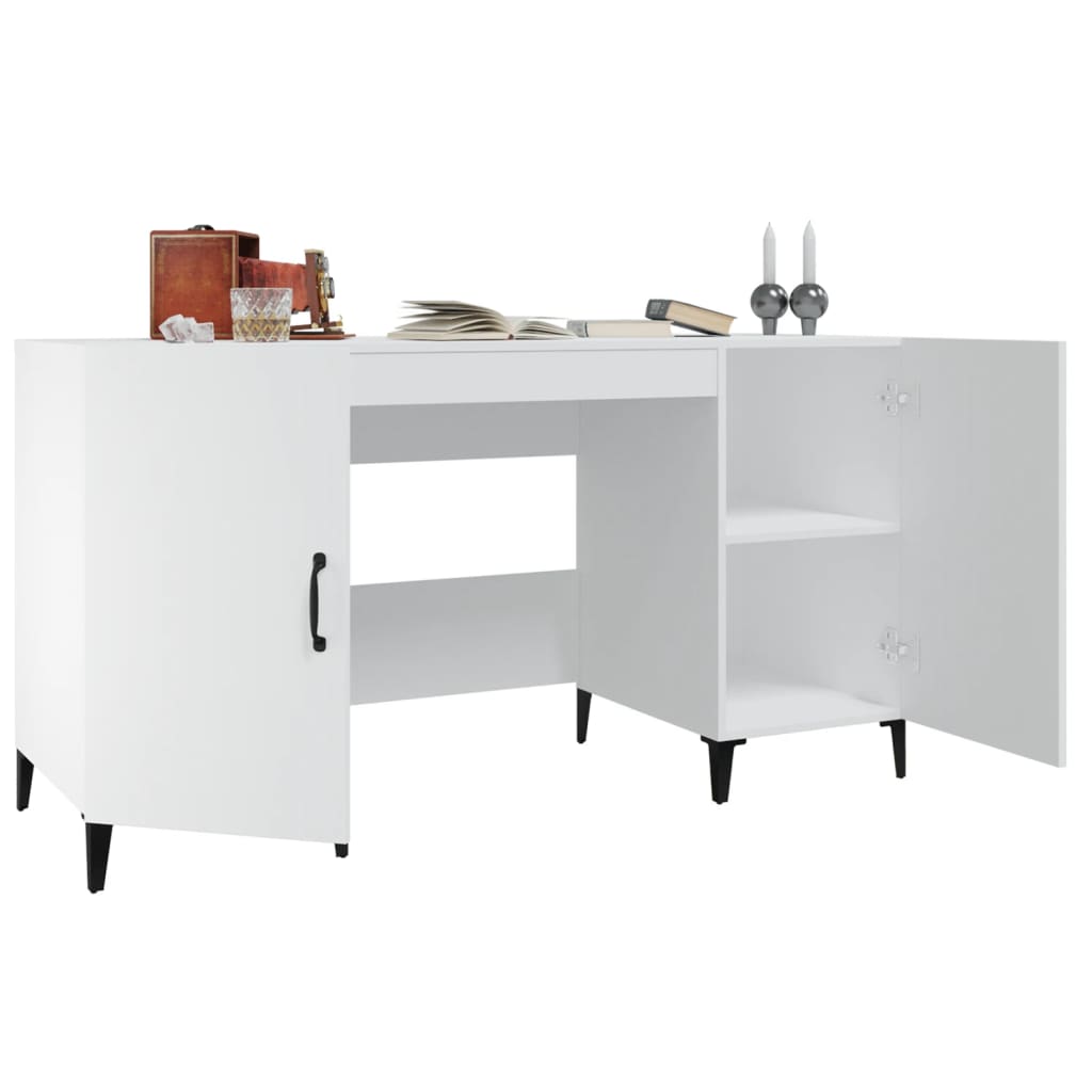 Schreibtisch mit Tür Altholz 140 x 50 x 75 cm Holzwerkstoff