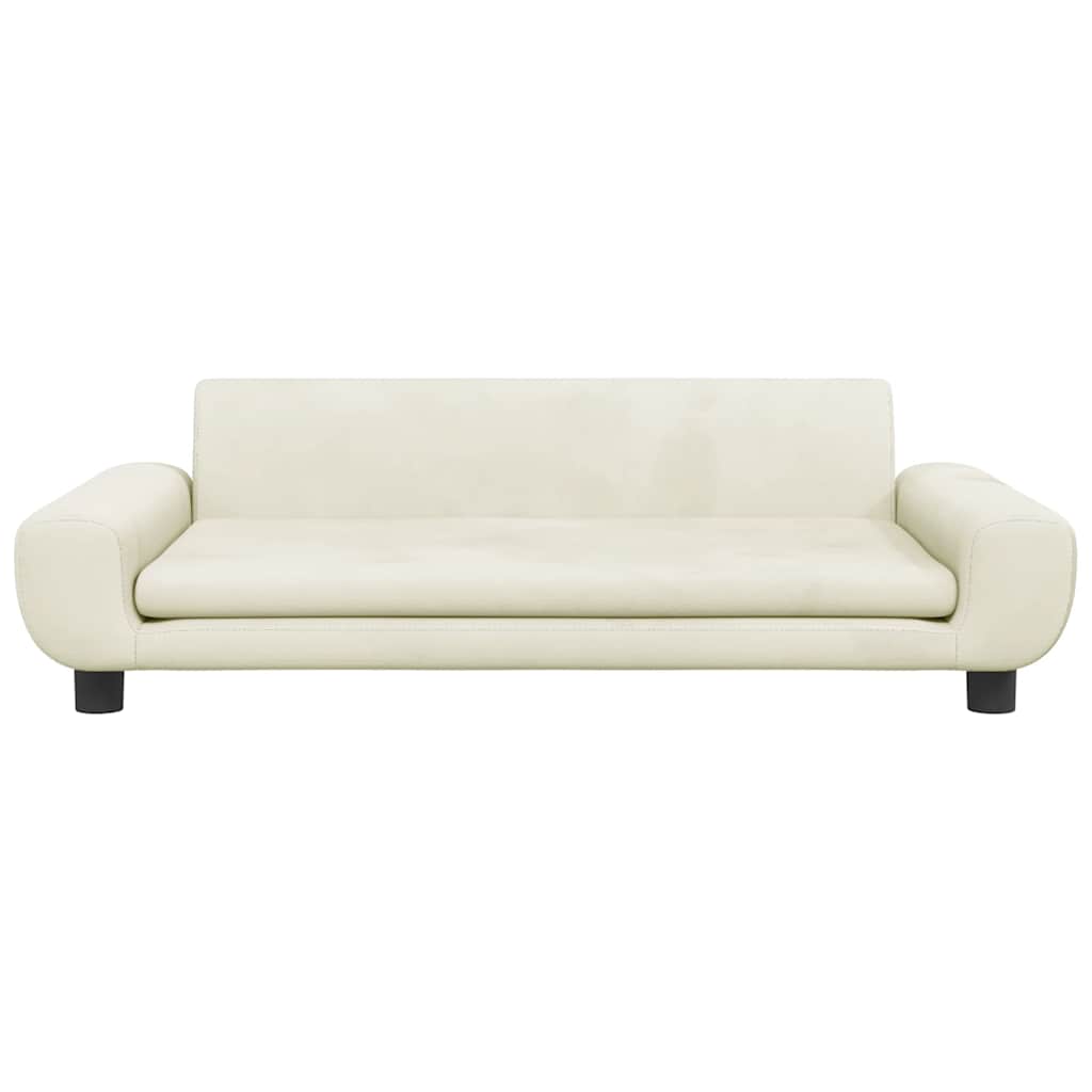 Kindersofa Blau 100x54x33 cm Samt