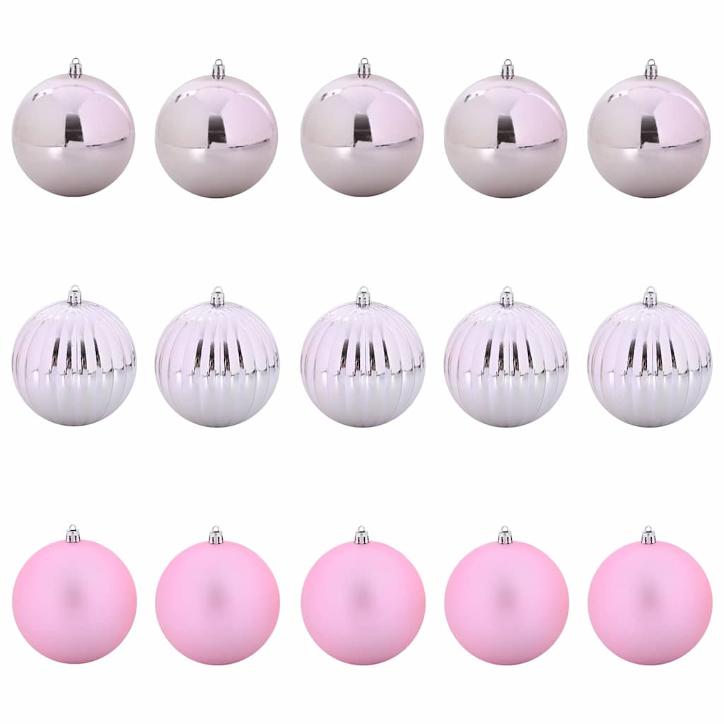 Weihnachtsbaumkugel Set XL 9 pcs Rot Kunststoff