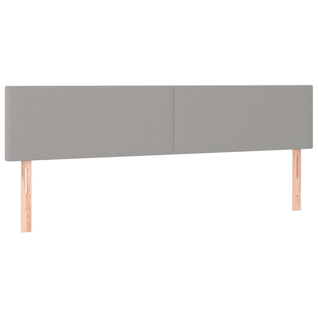 Kopfteil Hellgrau 80x5x118/128 cm Stoff