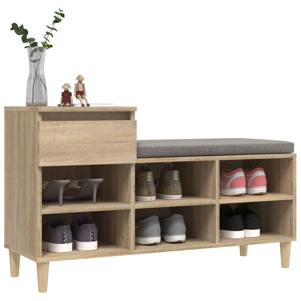 Schuhregal Weiß 102x36x60 cm Holzwerkstoff