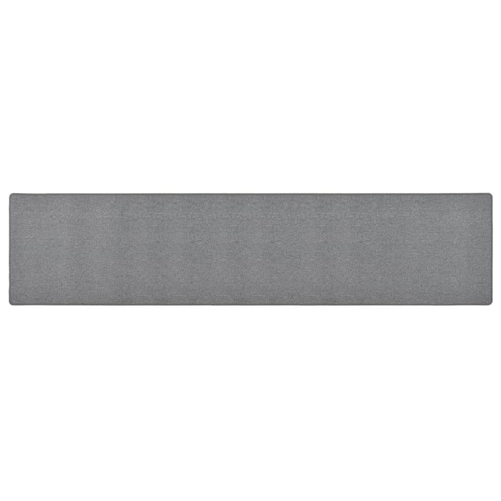 Teppichläufer Anthrazit 80 x 500 cm 100% Polypropylen