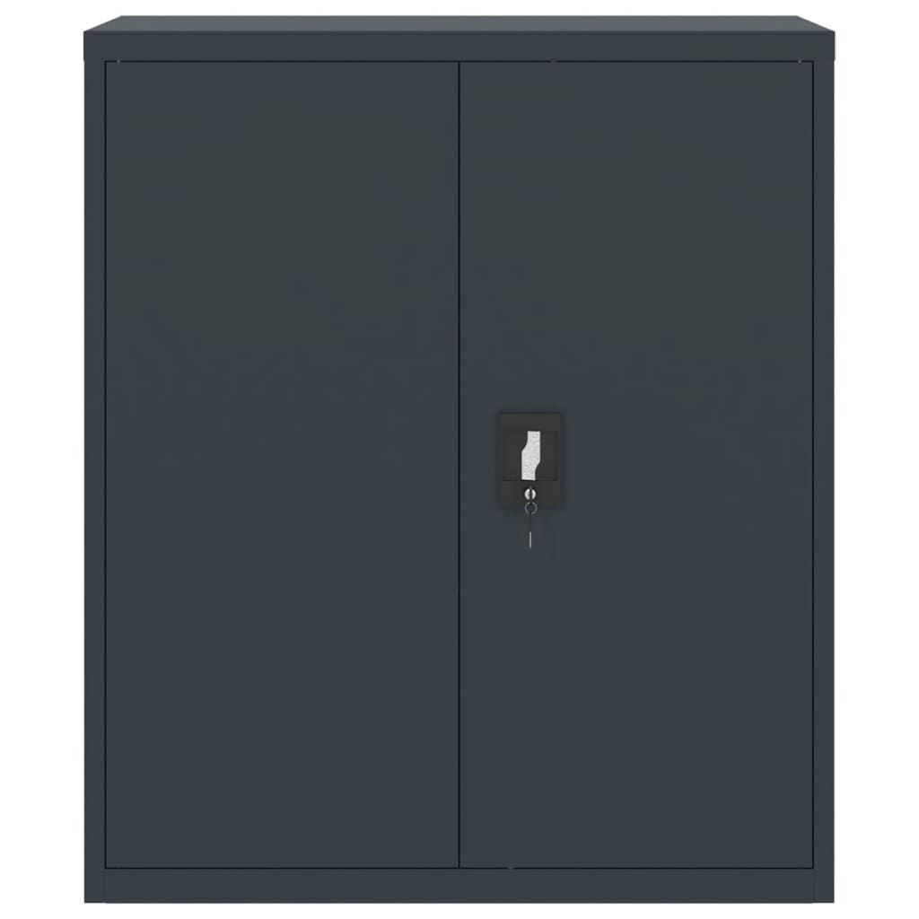 Aktenschrank Weiß 90x40x110 cm Stahl