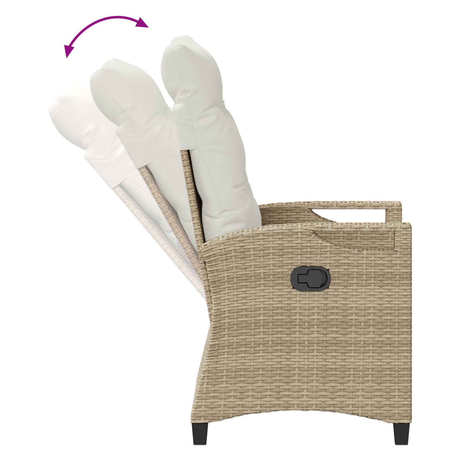Gartenstuhl 2 pcs Schwarz 56 x 64 x 94 cm Stahl und Polyester