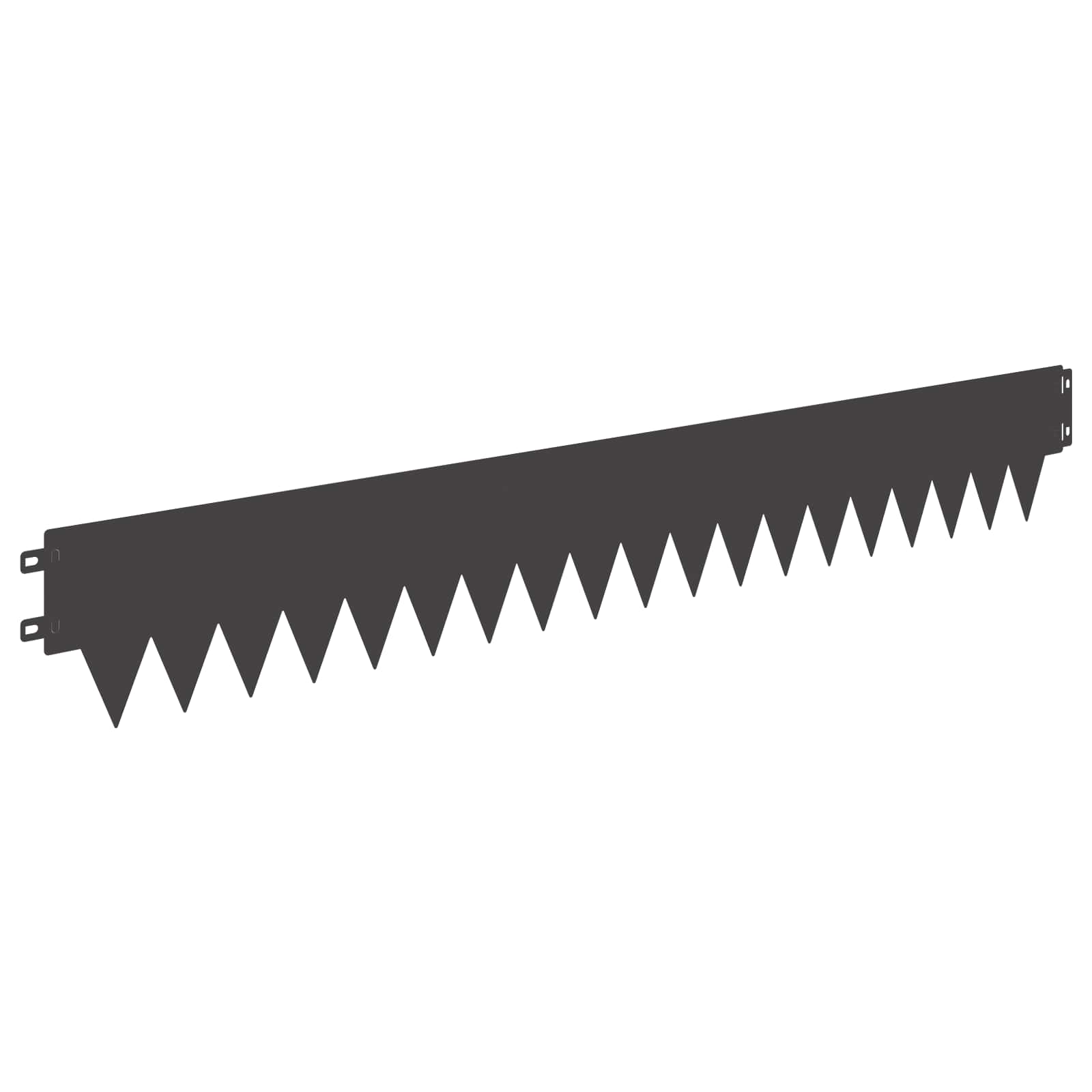 Raseneinfassung 10 pcs Länge Höhe 103 x 15 cm Stahl Schwarz