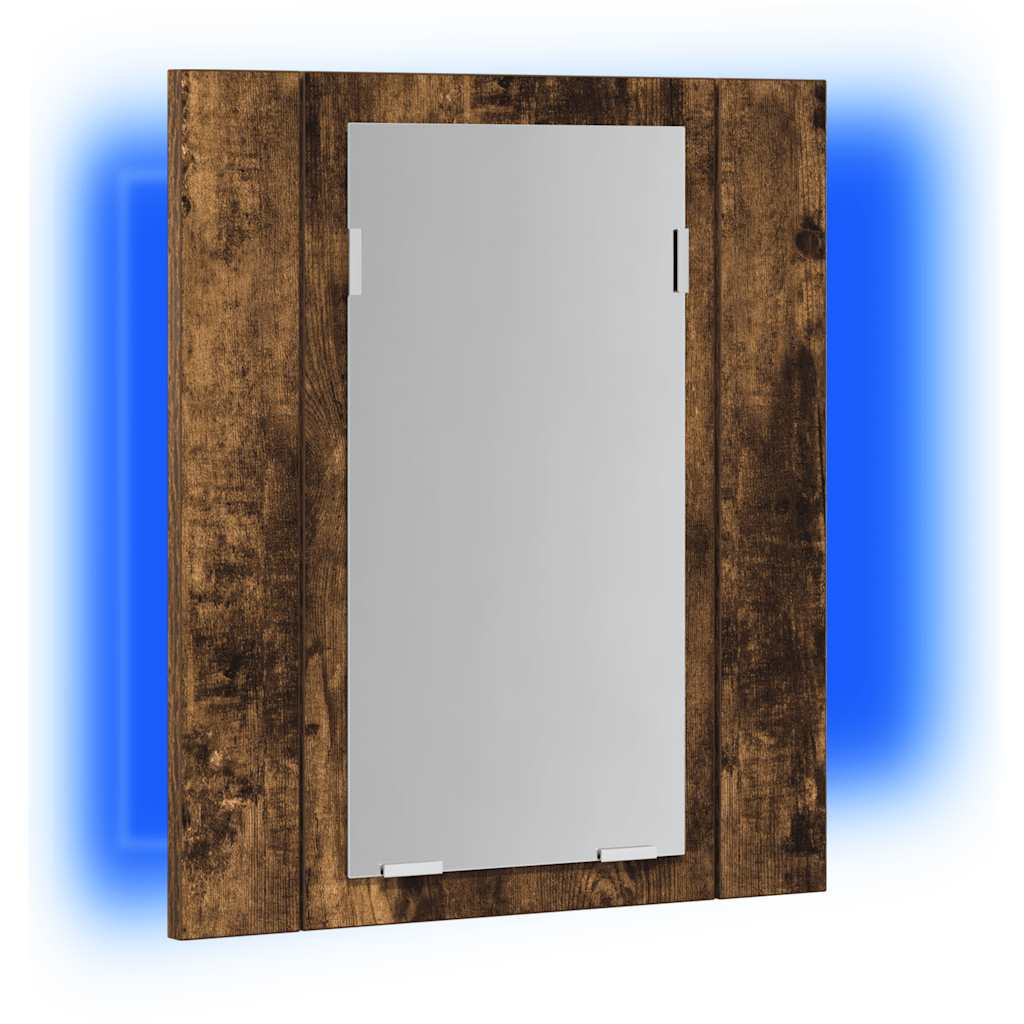 LED-Bad-Spiegelschrank Weiß 40x12x45 cm Acryl