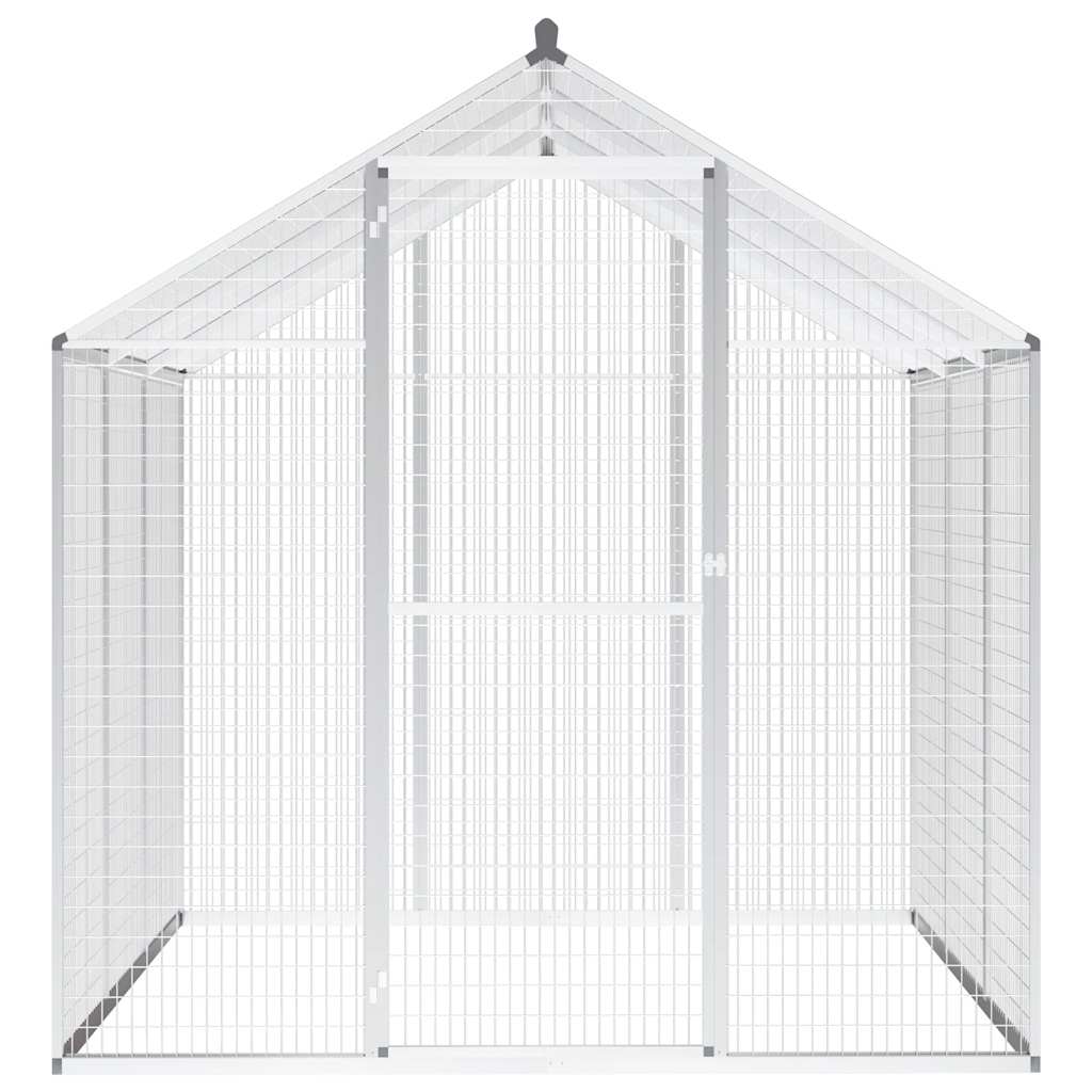 Außenvoliere Aluminium 178x122x194 cm