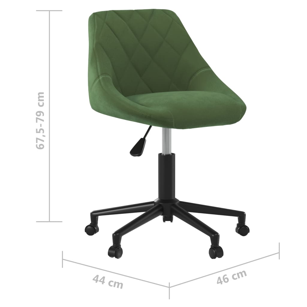 Bürostuhl Drehbar Creme Samt