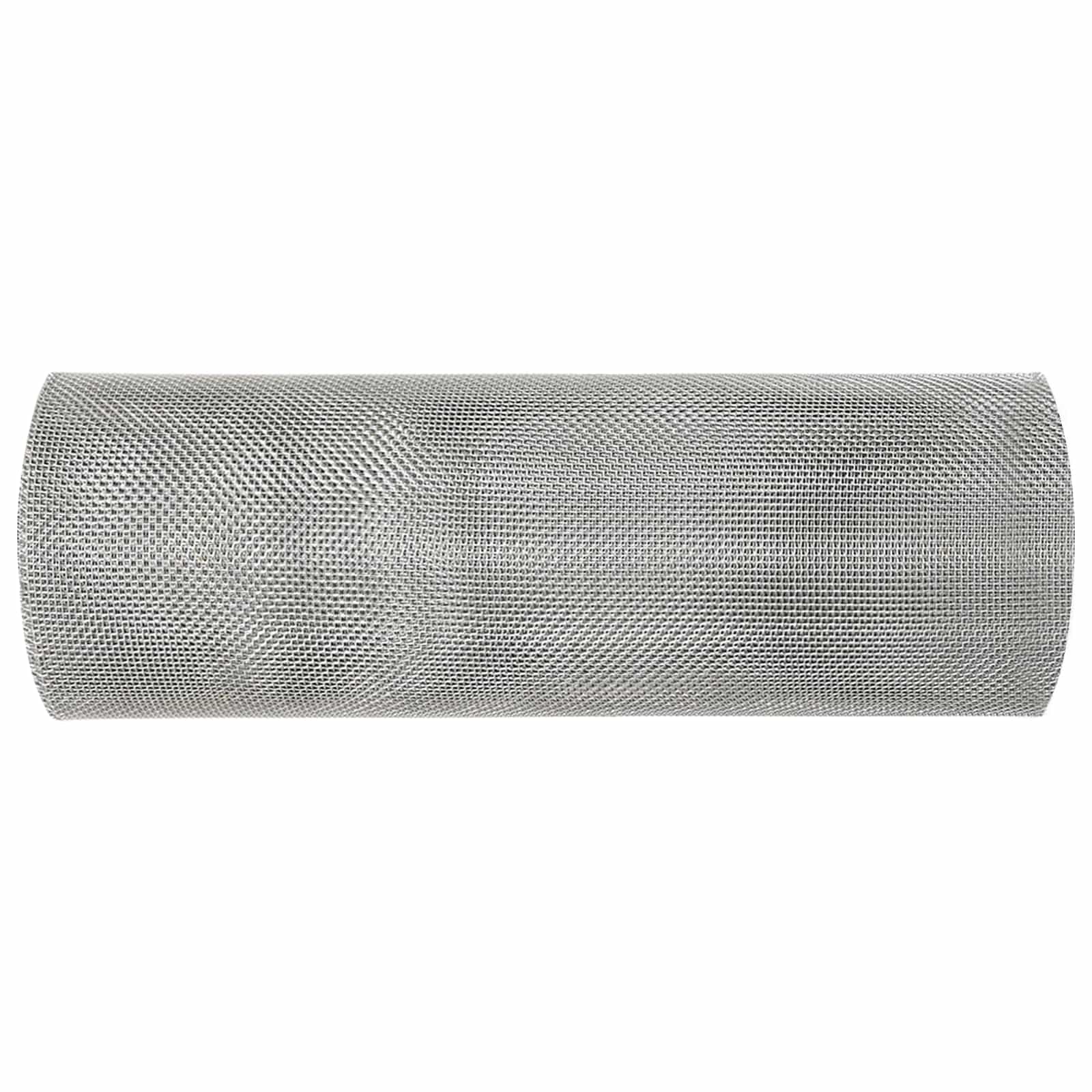 Drahtzäune 100 x 500 cm Mesh Edelstahl 201 Silber