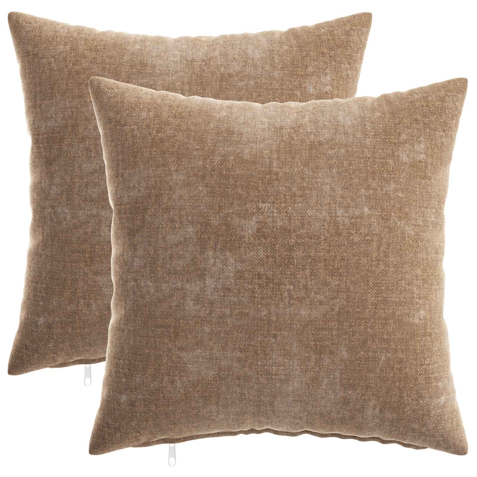 Kissenbezug 6 Stk. HEERLEN Dunkelgrau 30 x 30 cm Chenille-Stoff