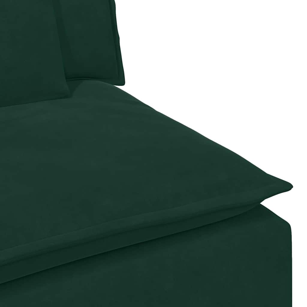 Modulares Sofa mit Kissen Blau