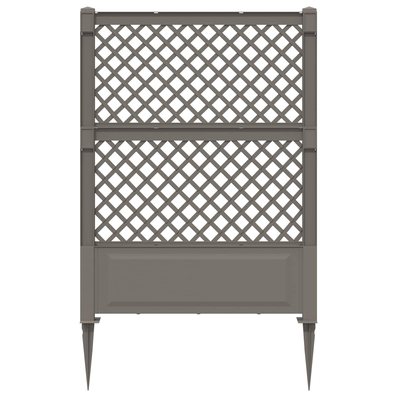 Trellis mit Spike Weiß 99 x 6 x 165 cm PP
