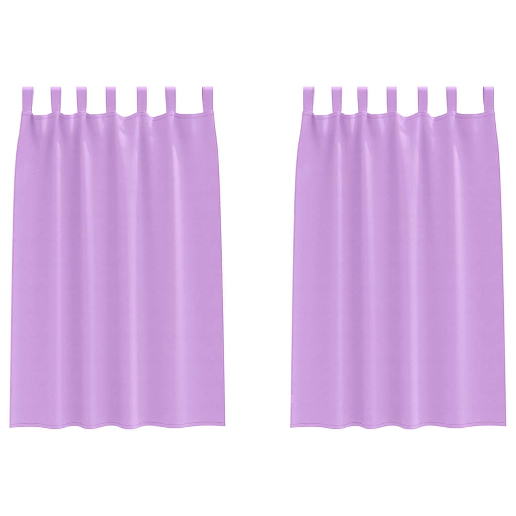 Verdunkelungs-Vorhänge mit Ringen 2 pcs Beige 140 x 140 cm
