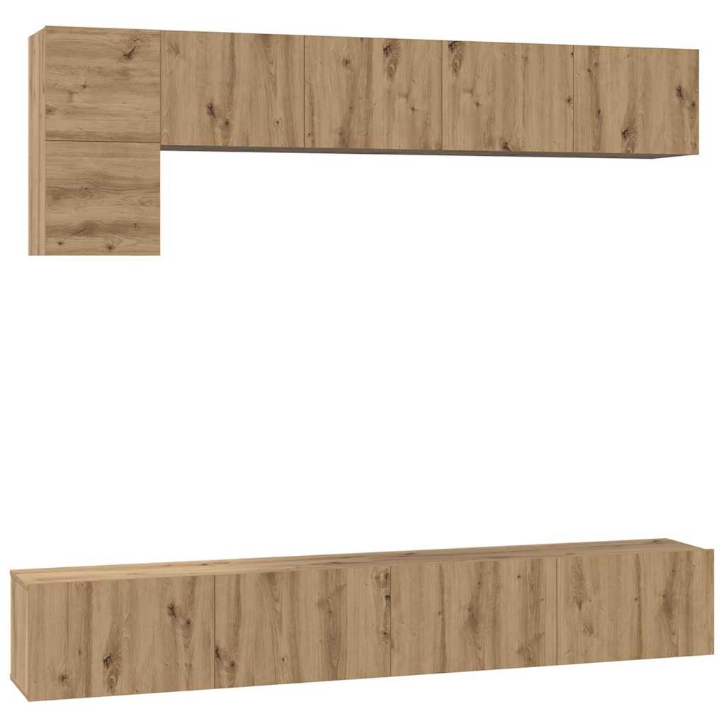 5-tlg. TV-Schrank-Set Weiß Holzwerkstoff