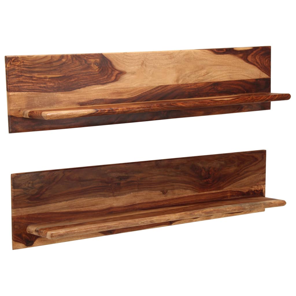 Wandregale 2 Stk. 58x26x20 cm Massivholz Akazie