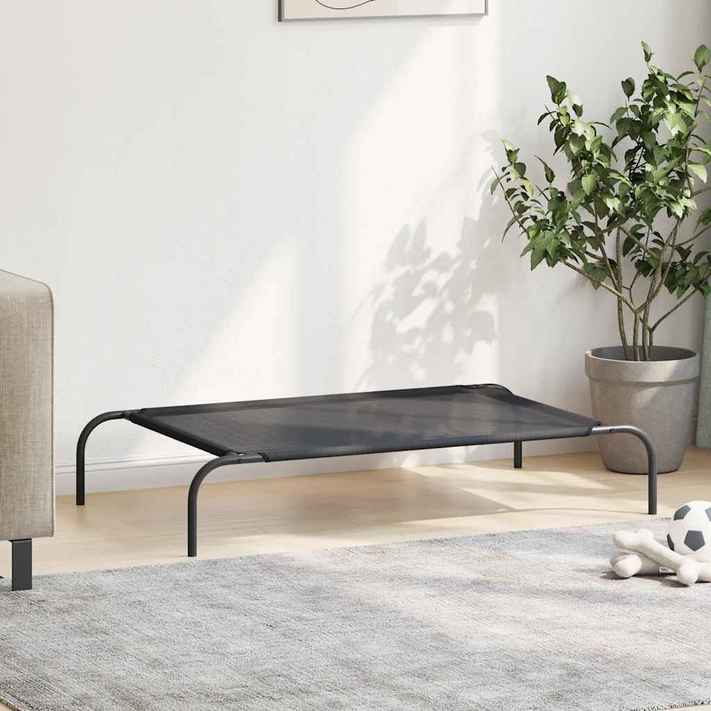Erhöhtes Hundebett Schwarz S Textilene