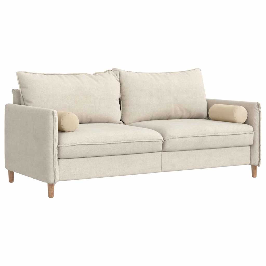 Bolsterkissen 2 Stück Taupe Ø 15 x 40 cm Mikrofaserstoff