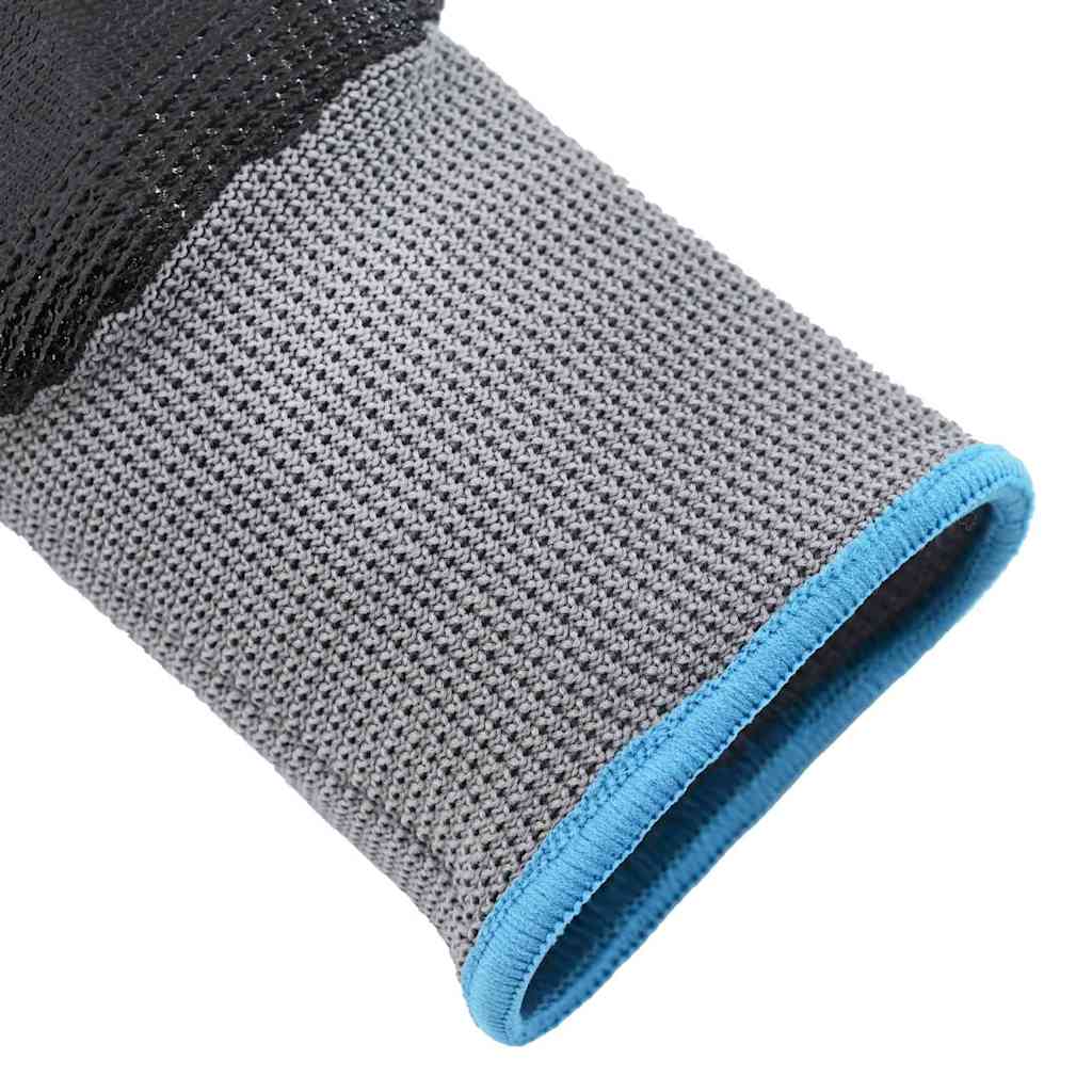 Arbeitshandschuhe 12 pcs Grau und Schwarz 7 / S Polyester
