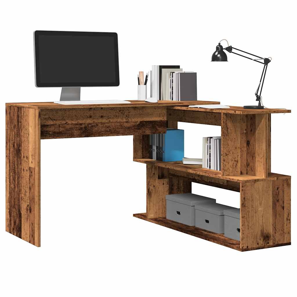 Eckschreibtisch Weiß 200x50x76 cm Holzwerkstoff