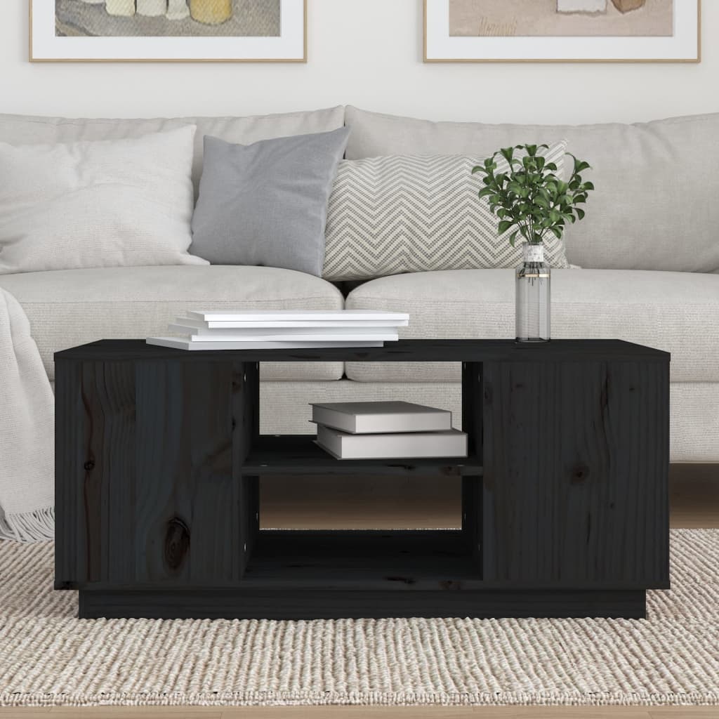 Couchtisch 90x49x40,5 cm Massivholz Kiefer