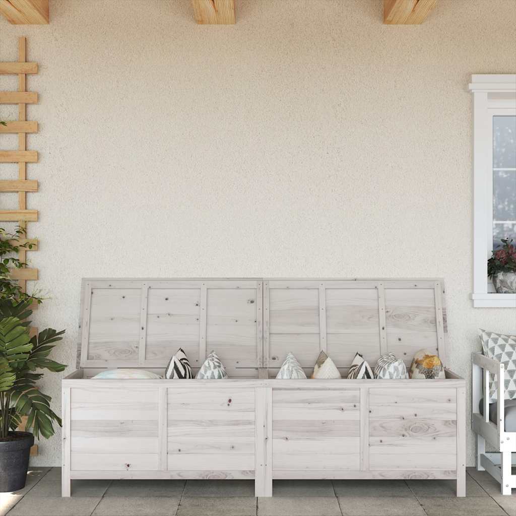 Gartentruhe 50x49x56,5 cm Massivholz Tanne