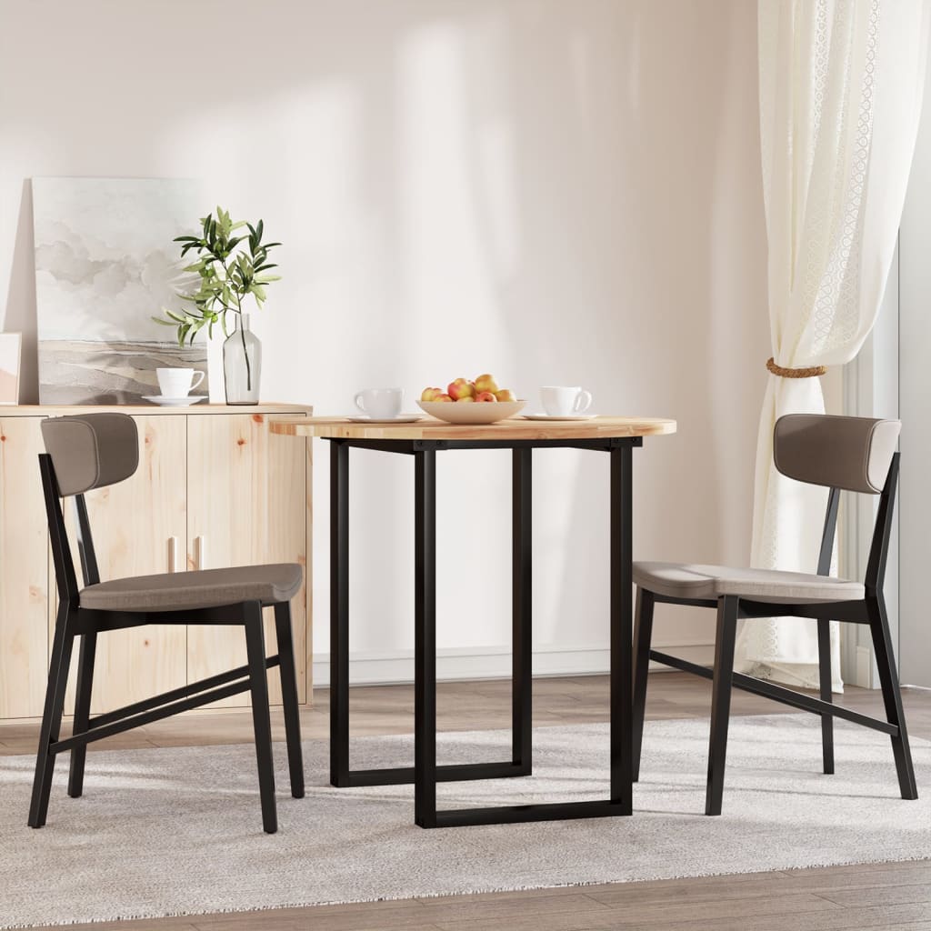 Tischplatte Rund Ø40x2 cm Massivholz Akazie