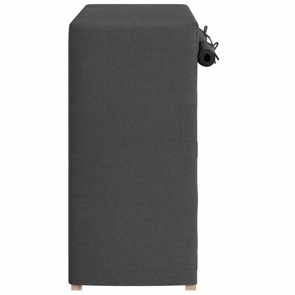Schuhschrank mit Abdeckung Weiß 79 x 40 x 80 cm Stoff
