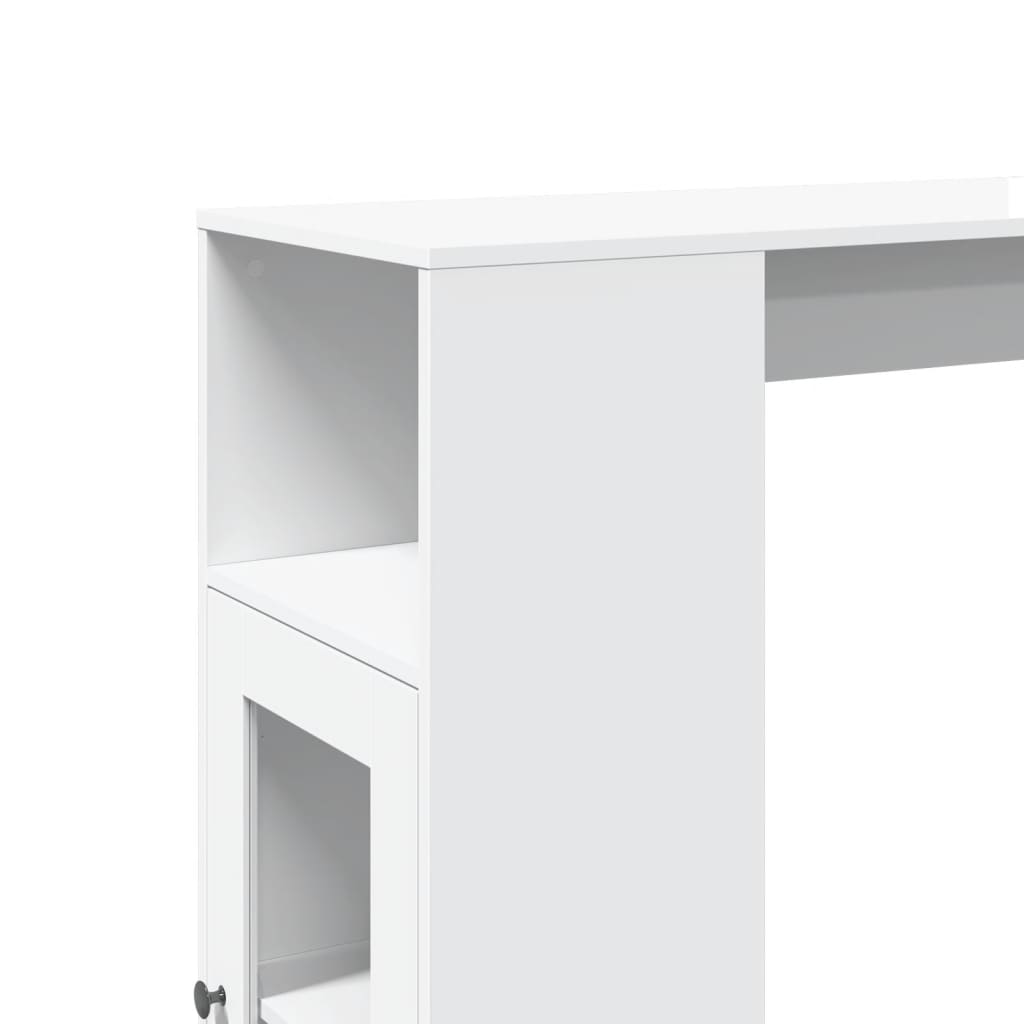 Bartisch Schwarz Eichen-Optik 101 x 40 x 103,5 cm Holzwerkstoff