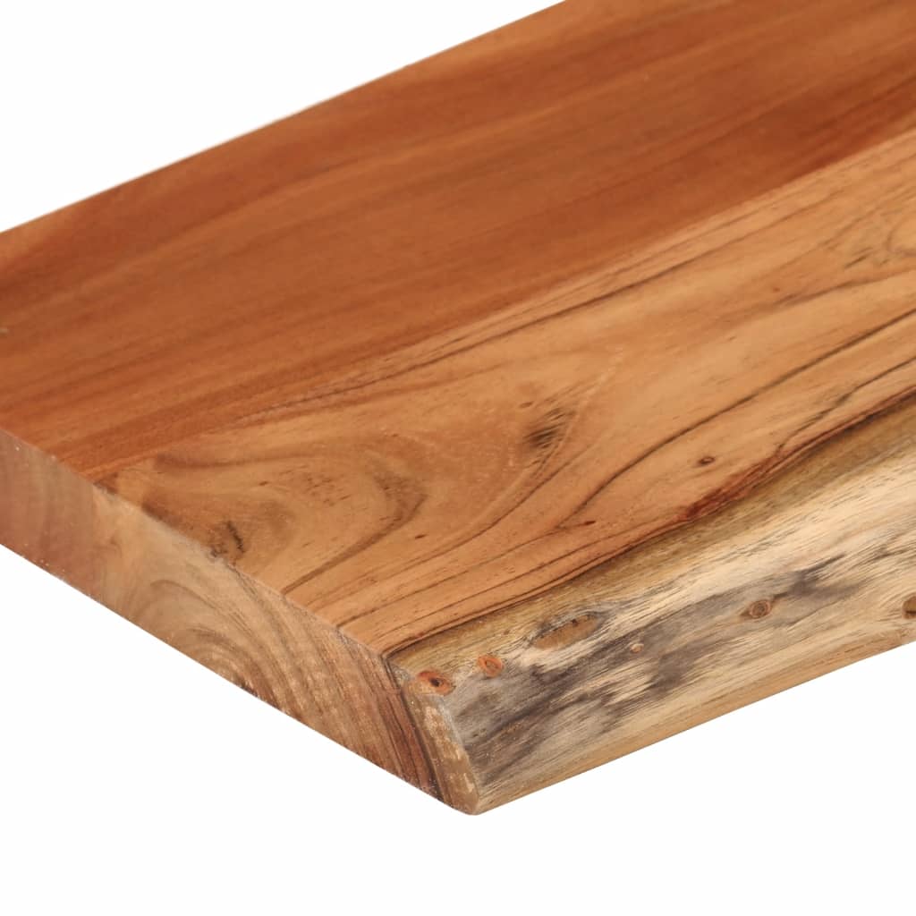 Wandregal 40x20x2,5 cm Rechteckig Massivholz Akazie Baumkante