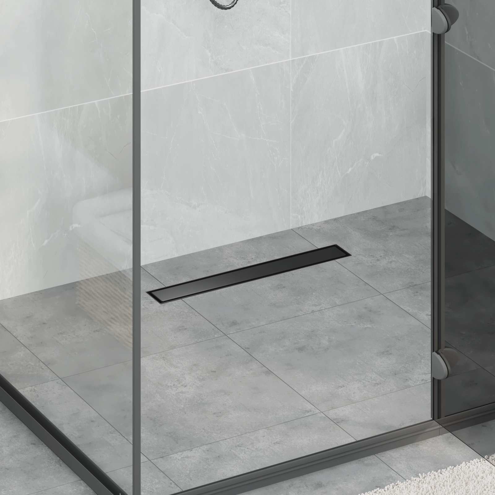 2 in 1 Duschabfluss Silber 50 cm Edelstahl 304