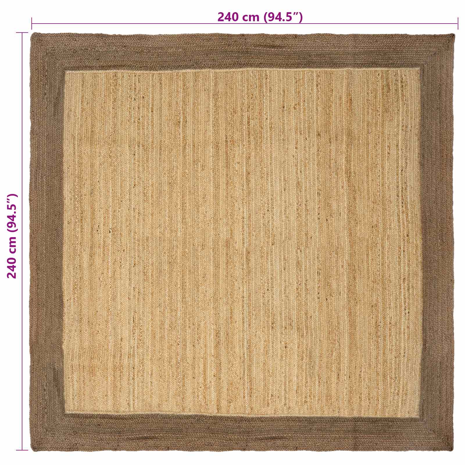 Bereichsteppiche Grau 60 x 110 cm Jute