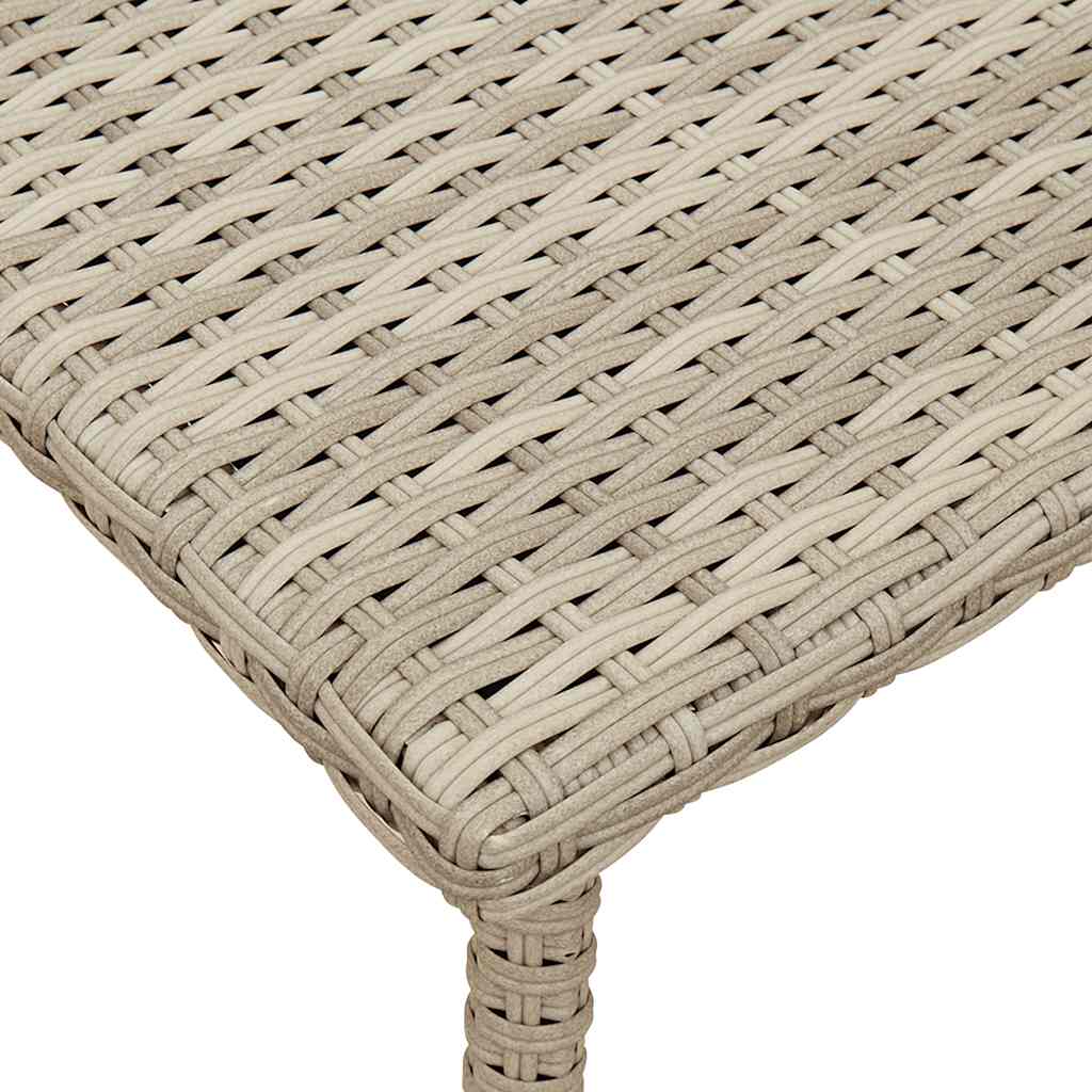 Garten-Couchtisch Rechteckig Schwarz 40x40x37 cm Poly Rattan