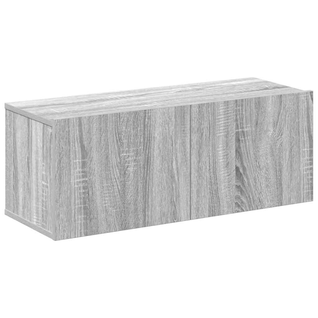 4-tlg. TV-Schrank-Set Weiß Holzwerkstoff