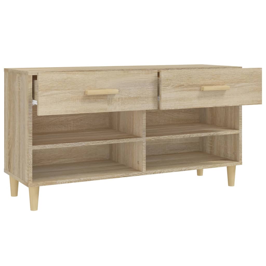 Schuhschrank Weiß 102x35x55 cm Holzwerkstoff