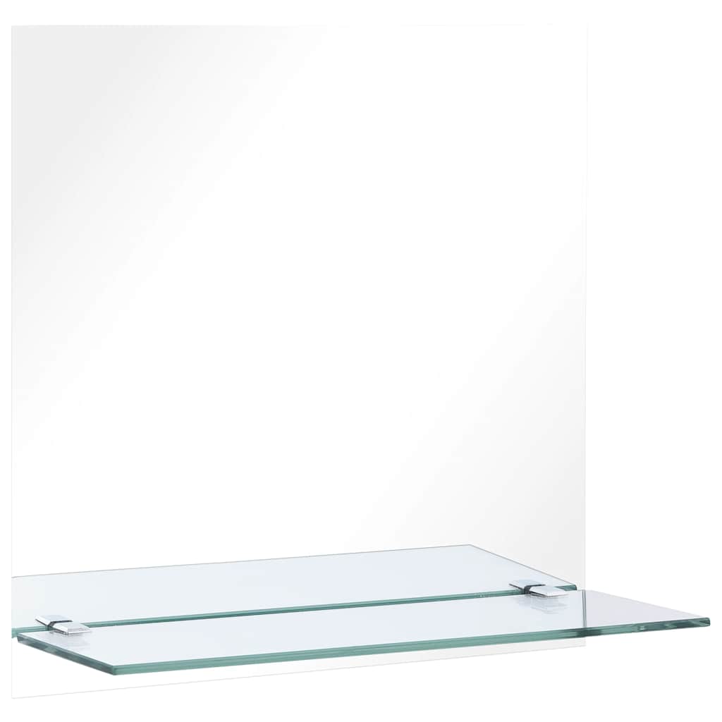 Wandspiegel mit Regal 20×40 cm Hartglas