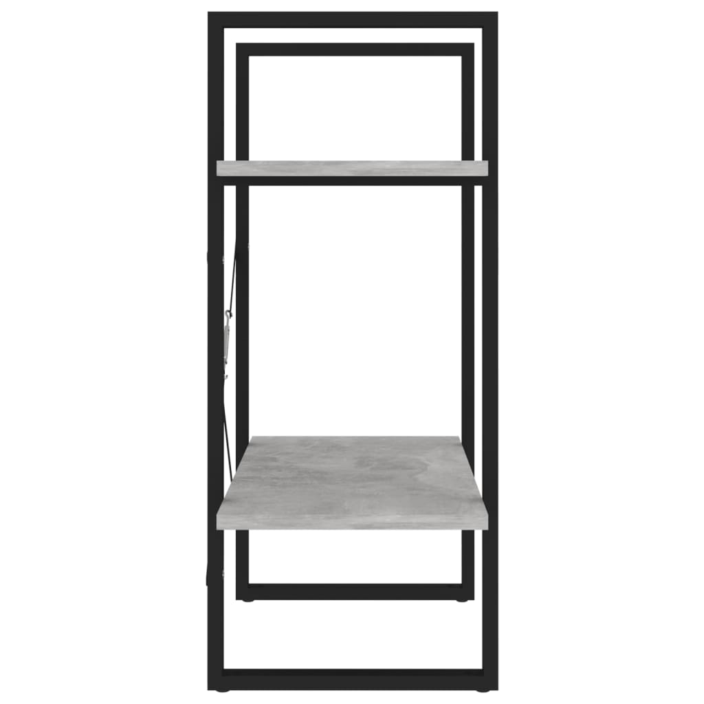 Bücherregal 2 Fächer Weiß 60x30x70 cm Holzwerkstoff
